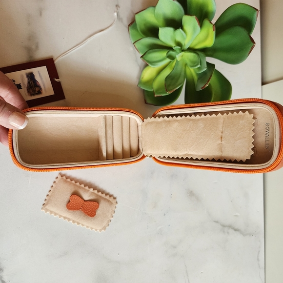 NWT Scottish Brand Rowallan Bonded Leather Travel Jewelry Case Set - Picture 16 of 16